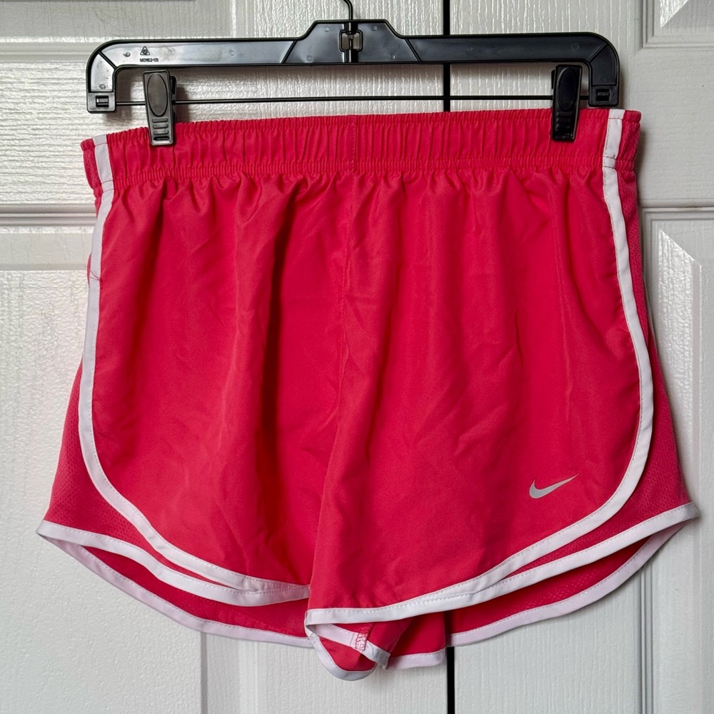 Nike Women's Tempo Pink and White Athletic Shorts